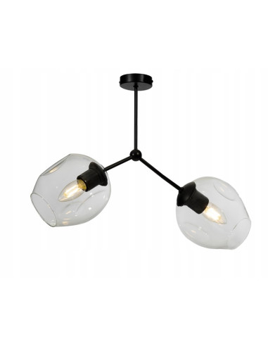 Plafon loftowy Praga Dna z transparentnymi kloszami - elegancka lampa sufitowa od Light Home