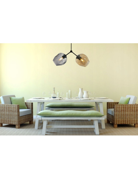 Plafon loftowy Praga Dna z transparentnymi kloszami - elegancka lampa sufitowa od Light Home