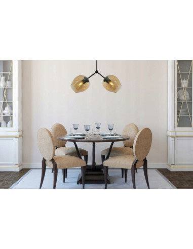 Plafon loftowy Praga Dna z transparentnymi kloszami - elegancka lampa sufitowa od Light Home