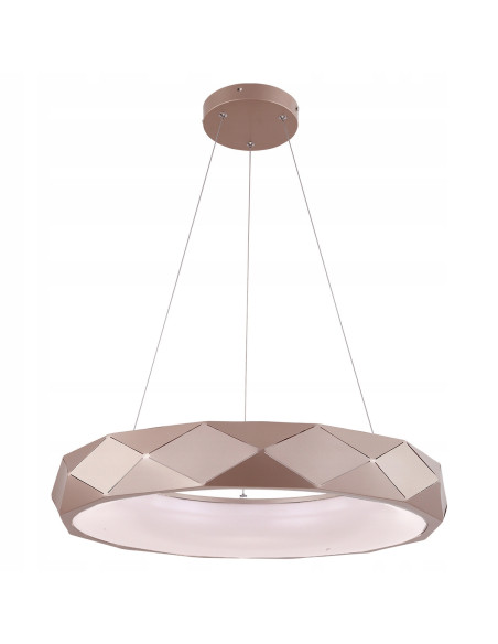 Lampa LED Reus Gold – Elegancka lampa sufitowa w stylu glamour z giętej blachy do nowoczesnych wnętrz