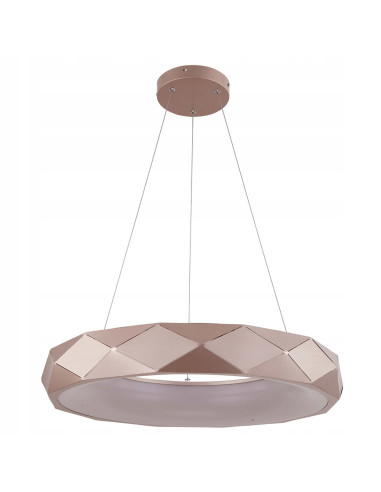 Lampa LED Reus Gold – Elegancka lampa sufitowa w stylu glamour z giętej blachy do nowoczesnych wnętrz