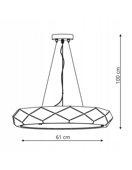 Lampa LED Reus Gold – Elegancka lampa sufitowa w stylu glamour z giętej blachy do nowoczesnych wnętrz