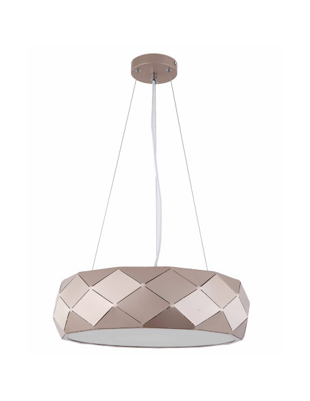 Luksusowy złoty żyrandol Reus z wycięciami, elegancka lampa do jadalni, metalowe oświetlenie glamour