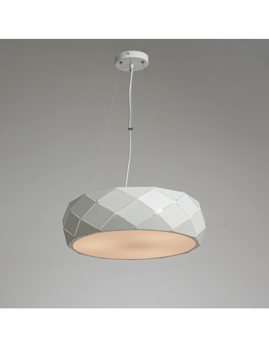 Elegancka Biała Lampa Wisząca Reus w Stylu Skandynawskim - Idealne Oświetlenie do Salonu, Jadalni i Sypialni