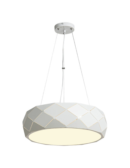 Elegancka Biała Lampa Wisząca Reus w Stylu Skandynawskim - Idealne Oświetlenie do Salonu, Jadalni i Sypialni