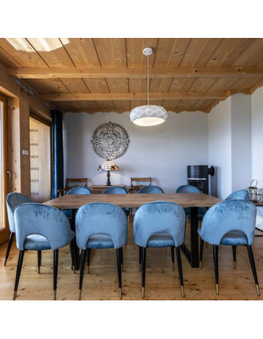 Elegancka Biała Lampa Wisząca Reus w Stylu Skandynawskim - Idealne Oświetlenie do Salonu, Jadalni i Sypialni