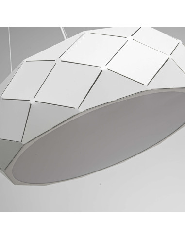 Elegancka Biała Lampa Wisząca Reus w Stylu Skandynawskim - Idealne Oświetlenie do Salonu, Jadalni i Sypialni