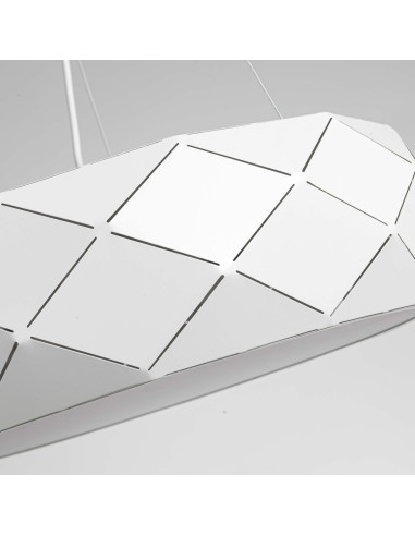 Elegancka Biała Lampa Wisząca Reus w Stylu Skandynawskim - Idealne Oświetlenie do Salonu, Jadalni i Sypialni