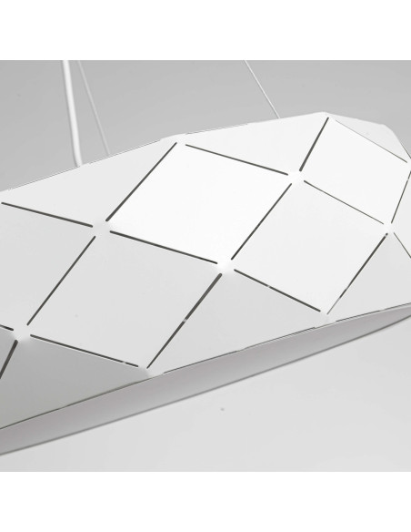 Elegancka Biała Lampa Wisząca Reus w Stylu Skandynawskim - Idealne Oświetlenie do Salonu, Jadalni i Sypialni