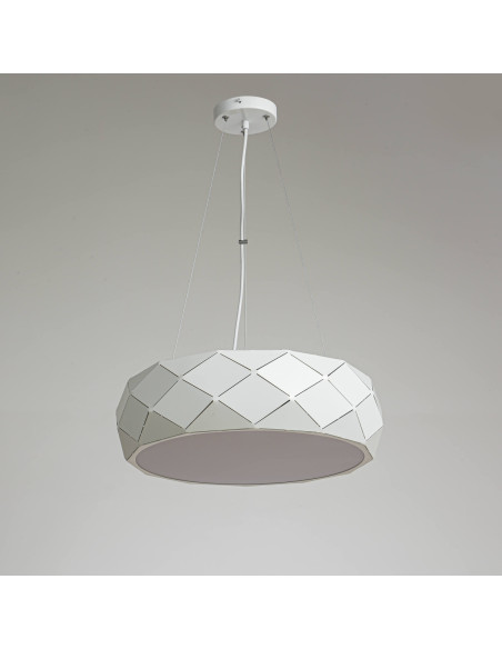 Elegancka Biała Lampa Wisząca Reus w Stylu Skandynawskim - Idealne Oświetlenie do Salonu, Jadalni i Sypialni