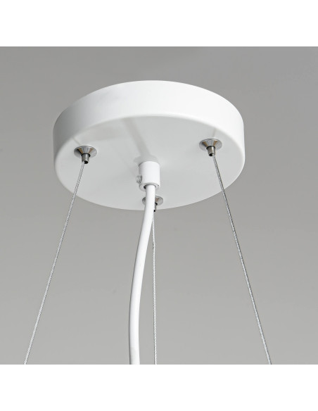 Elegancka Biała Lampa Wisząca Reus w Stylu Skandynawskim - Idealne Oświetlenie do Salonu, Jadalni i Sypialni