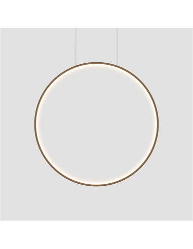 Elegancka lampa wisząca LED Mirror 90 cm - nowoczesny design do łazienki, salonu i biura w czerni