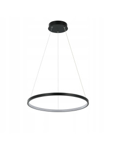 Nowoczesna Lampa Wisząca Ring LED 40cm w Kolorze Czarnym – Elegancki Element Wystroju do Domu i Biura