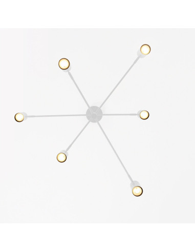 Lampa Wisząca Snow 6 w Białej Barwie – Nowoczesne Oświetlenie do Sypialni i Stylowych Wnętrz