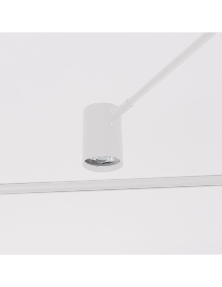 Lampa Wisząca Snow 6 w Białej Barwie – Nowoczesne Oświetlenie do Sypialni i Stylowych Wnętrz