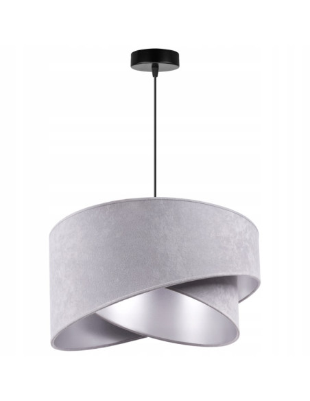 Lampa MEDIOLAN z regulowanym srebrnym abażurem – nowoczesne oświetlenie do eleganckich wnętrz