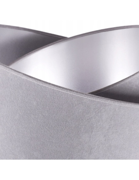 Lampa MEDIOLAN z regulowanym srebrnym abażurem – nowoczesne oświetlenie do eleganckich wnętrz