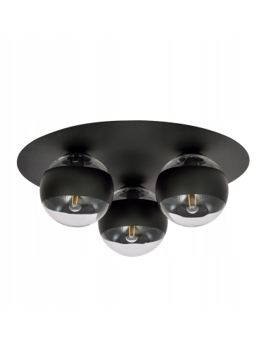 Lampa sufitowa SOLAR, nowoczesny plafon z metalowymi akcentami, 3-punktowe źródło światła, elegancka i uniwersalna.