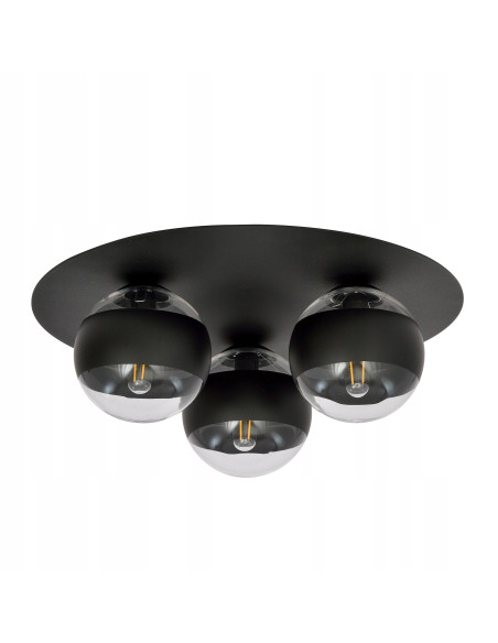 Lampa sufitowa SOLAR, nowoczesny plafon z metalowymi akcentami, 3-punktowe źródło światła, elegancka i uniwersalna.