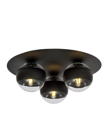 Lampa sufitowa SOLAR, nowoczesny plafon z metalowymi akcentami, 3-punktowe źródło światła, elegancka i uniwersalna.