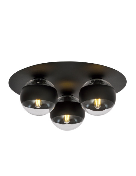 Lampa sufitowa SOLAR, nowoczesny plafon z metalowymi akcentami, 3-punktowe źródło światła, elegancka i uniwersalna.