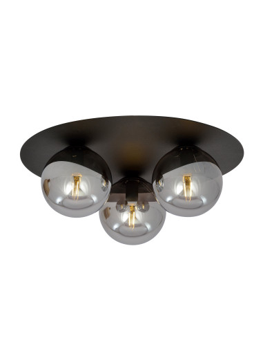 Lampa sufitowa SOLAR - Nowoczesne oświetlenie metaliczne z 3 źródłami światła E14 do biura i domu