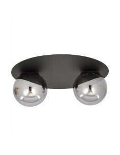 Nowoczesny plafon sufitowy SOLAR w grafitowej odsłonie z eleganckimi kulami - doskonały do stylowych wnętrz. 2