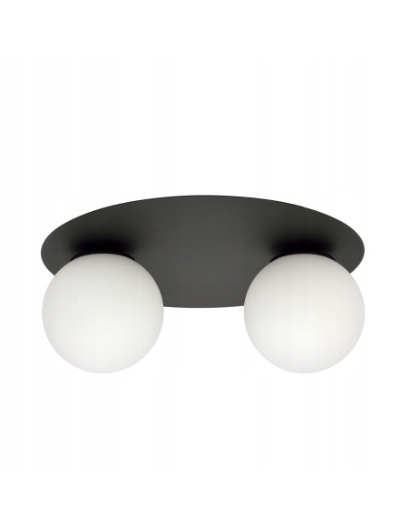 Lampa sufitowa SOLAR w stylu industrialnym z szklanym kloszem – elegancka i funkcjonalna do kuchni i salonu