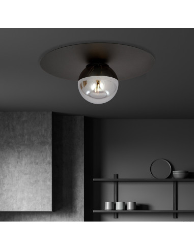 Lampa sufitowa SOLAR - minimalistyczny plafon w eleganckim stylu do biura, kuchni i salonu