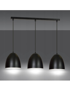 Lampa wisząca LENOX w nowoczesnym stylu z metalowymi kloszami – eleganckie oświetlenie do biura i wnętrz.