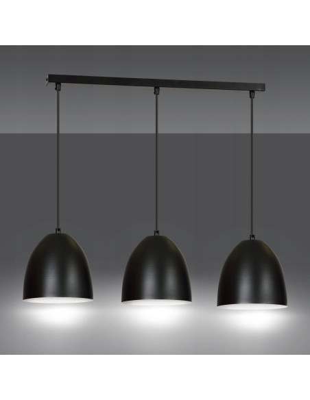 Lampa wisząca LENOX w nowoczesnym stylu z metalowymi kloszami – eleganckie oświetlenie do biura i wnętrz.