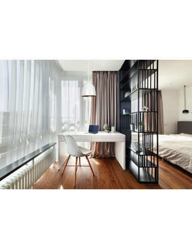 Nowoczesna lampa sufitowa LENOX w kolorze białym, metalowy klosz, 1 źródło światła E27 do kuchni i jadalni