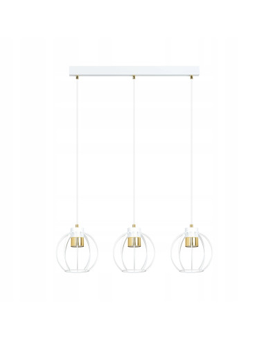 Lampa sufitowa AJAX - nowoczesne oświetlenie do dużych wnętrz, okrągła, metalowa, z regulacją punktów świetlnych