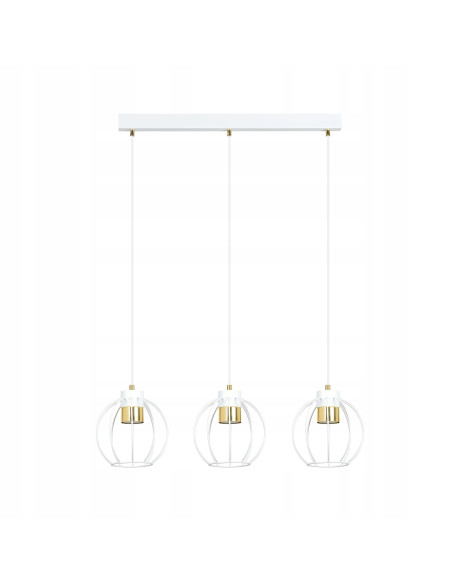 Lampa sufitowa AJAX - nowoczesne oświetlenie do dużych wnętrz, okrągła, metalowa, z regulacją punktów świetlnych