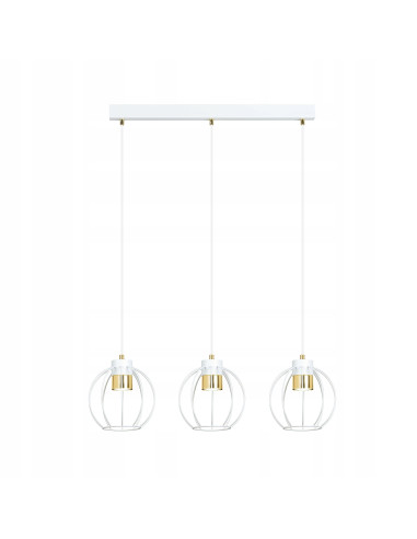 Lampa sufitowa AJAX - nowoczesne oświetlenie do dużych wnętrz, okrągła, metalowa, z regulacją punktów świetlnych