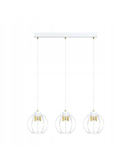 Lampa sufitowa AJAX - nowoczesne oświetlenie do dużych wnętrz, okrągła, metalowa, z regulacją punktów świetlnych