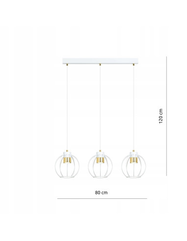 Lampa sufitowa AJAX - nowoczesne oświetlenie do dużych wnętrz, okrągła, metalowa, z regulacją punktów świetlnych