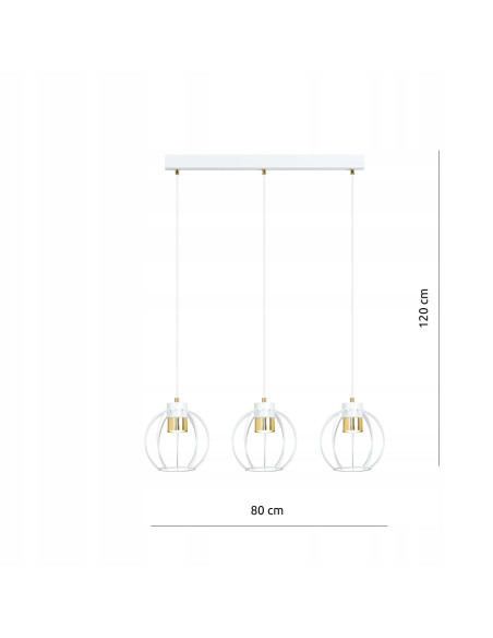 Lampa sufitowa AJAX - nowoczesne oświetlenie do dużych wnętrz, okrągła, metalowa, z regulacją punktów świetlnych