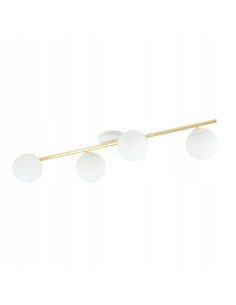 Lampa sufitowa SPLENDI z złotym akcentem - eleganckie oświetlenie do jadalni, salonu i biura, klasa A. 2