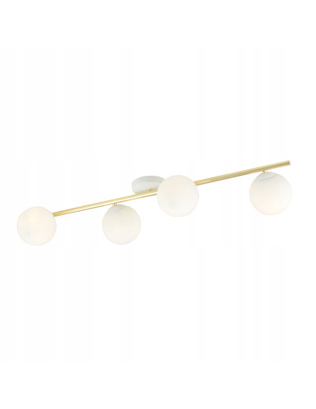 Lampa sufitowa SPLENDI z złotym akcentem - eleganckie oświetlenie do jadalni, salonu i biura, klasa A.