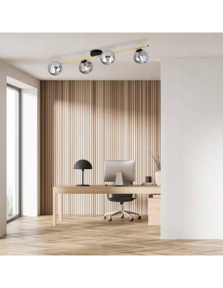 Lampa sufitowa SPLENDI w eleganckim stylu glamour z metalowym kloszem – idealna do nowoczesnych wnętrz.