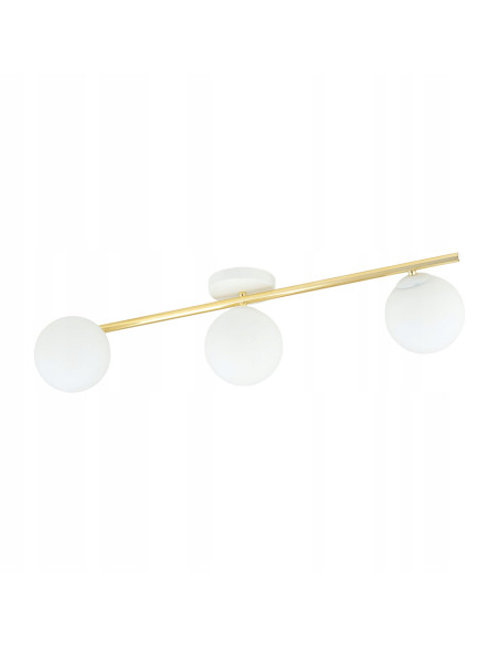 Plafon sufitowy SPLENDI z eleganckimi złotymi akcentami - minimalistyczna lampa do nowoczesnych wnętrz