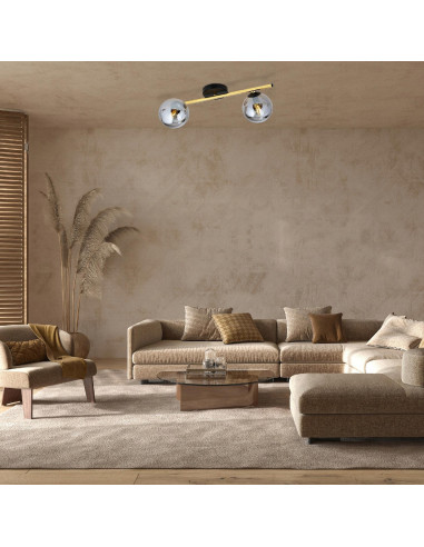 Lampa sufitowa SPLENDI z efektem rtęciowym – elegancki żyrandol glamour do salonu, kuchni i jadalni