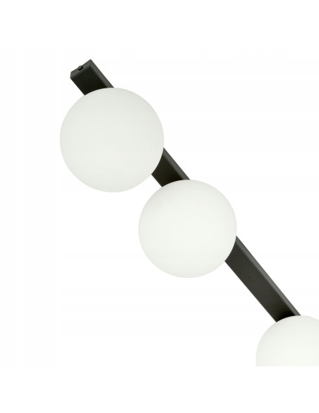 Plafon sufitowy FIT 3-punktowy w stylu industrialnym, biało-czarny, idealny do korytarzy i nowoczesnych wnętrz.