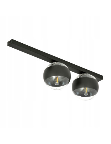 Plafon FIT - Nowoczesna Lampa Sufitowa w Stylu Minimalistycznym z Czarnymi Akcentami do Biura i Salonu