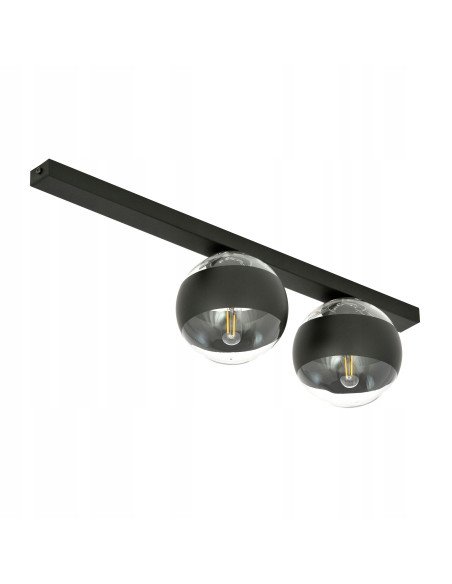 Plafon FIT - Nowoczesna Lampa Sufitowa w Stylu Minimalistycznym z Czarnymi Akcentami do Biura i Salonu