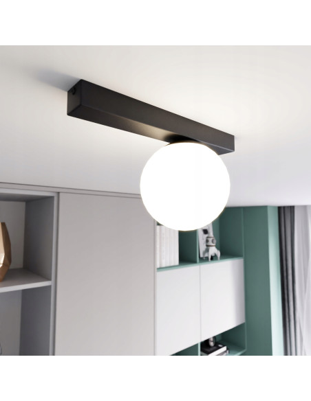 Lampa sufitowa FIT w stylu industrialnym - eleganckie i minimalistyczne oświetlenie do biura oraz jadalni.