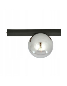 Lampa FIT w stylu industrialnym, czarna kula o nowoczesnym designie do sypialni i korytarzy.