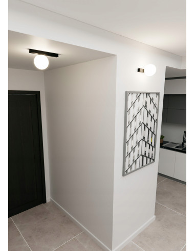 Lampa sufitowa FIT w stylu industrialnym - eleganckie i minimalistyczne oświetlenie do biura oraz jadalni.