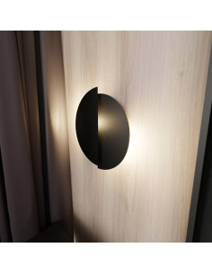 Kinkiet FORM – Nowoczesna Asymetryczna Lampa Minimalistyczna w Kolorze Czarnym do Korytarza i Holu 2